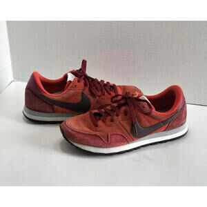 Nike Air Pegasus 83 Men's Size 9.5 Red Suede Sneakers Shoes Lace Up 616324-601